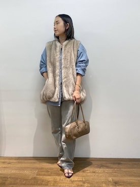 「アイテム（その他アウター、ホワイト系）」を使った、babyloneyuumiさん（レディース・158cm）の夏コーディネート