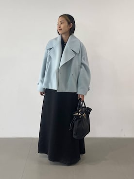 「アイテム（ピーコート）」を使った、babyloneyuumiさん（レディース・158cm・20代）の秋コーディネート