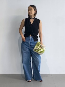 「MOHI（モヒ）のアイテム」を使った、babyloneyuumiさん（レディース・158cm）の夏コーディネート