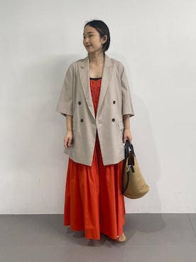 「beej（ビージ）のアイテム」を使った、babyloneyuumiさん（レディース・158cm）の春コーディネート