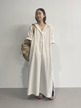 「アイテム（シャツワンピース）」を使った、babyloneyuumiさん（レディース・158cm・20代）の夏コーディネート