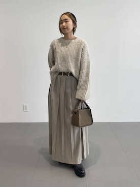 「BABYLONE（バビロン）のアイテム（スカート）」を使った、babyloneyuumiさん（レディース・158cm）の秋コーディネート