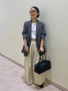 「＋81BRANCA（ハチイチブランカ）のアイテム」を使った、babyloneyuumiさん（レディース・158cm）の春コーディネート