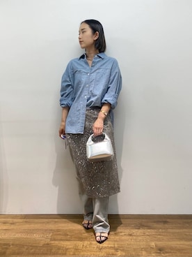 「Levi's（リーバイス）のアイテム（パンツ）」を使った、babyloneyuumiさん（レディース・158cm）の夏コーディネート
