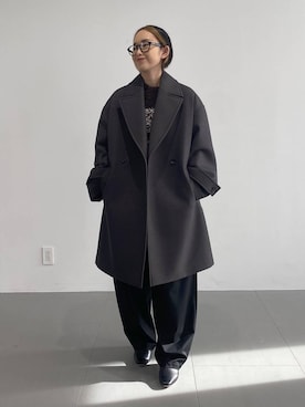 「アイテム（ピーコート）」を使った、babyloneyuumiさん（レディース・158cm・20代）の秋コーディネート