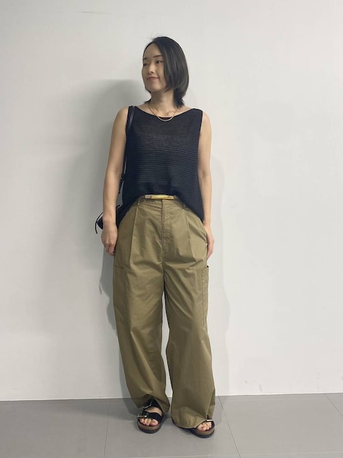 BABYLONE サテンカーゴパンツ エクリュ 36 セール】ツイルサテンカーゴパンツ（カーゴパンツ）｜BABYLONE