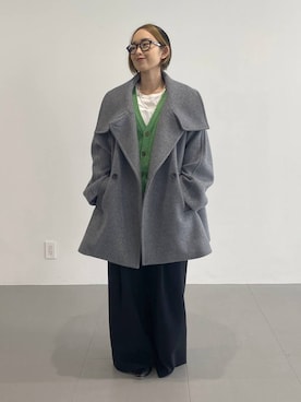 「アイテム（ピーコート）」を使った、babyloneyuumiさん（レディース・158cm・20代）の秋コーディネート