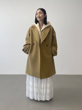 「アイテム（ピーコート）」を使った、babyloneyuumiさん（レディース・158cm）の秋コーディネート