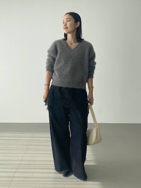 「BRIE LEON（ブリーレオン）のアイテム」を使った、babyloneyuumiさん（レディース・158cm）の秋コーディネート