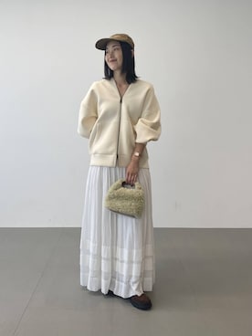 「BABYLONE（バビロン）のアイテム（スカート）」を使った、babyloneyuumiさん（レディース・158cm）の秋コーディネート