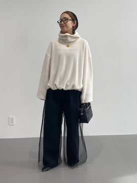 「アイテム（その他トップス）」を使った、babyloneyuumiさん（レディース・158cm・20代）の秋コーディネート