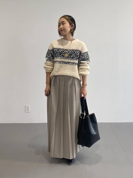 「BABYLONE（バビロン）のアイテム（スカート）」を使った、babyloneyuumiさん（レディース・158cm）の秋コーディネート