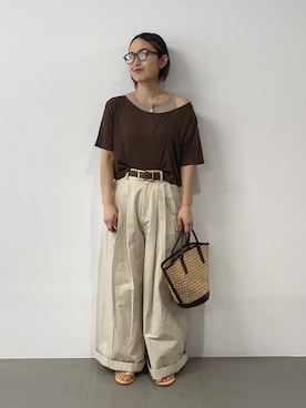 「BABYLONE（バビロン）のアイテム」を使った、babyloneyuumiさん（レディース・158cm）の春コーディネート