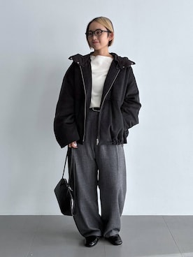 「MOHI（モヒ）のアイテム」を使った、babyloneyuumiさん（レディース・158cm）の秋コーディネート