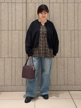 「URBAN RESEARCH DOORS（アーバンリサーチドアーズ）の2WAYスクエアショルダーバッグ（ショルダーバッグ）」を使った、nakamichiiさん（レディース・150cm）の秋コーディネート