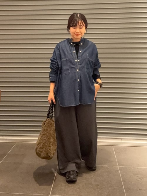 セール】デニムバンドカラーシャツ(シャツ/ブラウス)|URBAN セール】デニムバンドカラーシャツ(シャツ/ブラウス)|URBAN