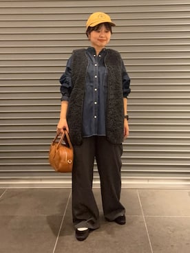 「アイテム（その他アウター）」を使った、nakamichiiさん（レディース・150cm）の秋コーディネート