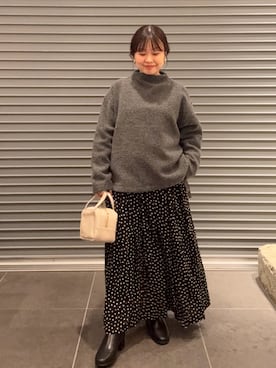 「アイテム（ボストンバッグ）」を使った、nakamichiiさん（レディース・150cm）の秋コーディネート