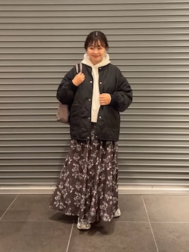 「アイテム（ブルゾン）」を使った、nakamichiiさん（レディース・150cm）の秋コーディネート