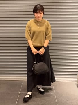 「アイテム（ポロシャツ）」を使った、nakamichiiさん（レディース・150cm）の秋コーディネート