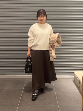 「アイテム（パンプス）」を使った、nakamichiiさん（レディース・150cm）の秋コーディネート