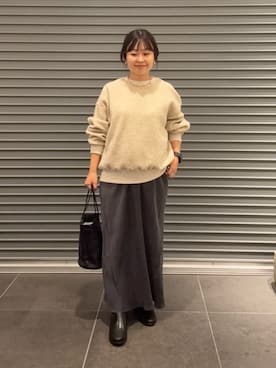 「かぐれ（カグレ）のアイテム（スカート）」を使った、nakamichiiさん（レディース・150cm）の秋コーディネート