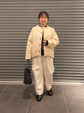 「アイテム（ダウンジャケット/コート）」を使った、nakamichiiさん（レディース・150cm）の秋コーディネート