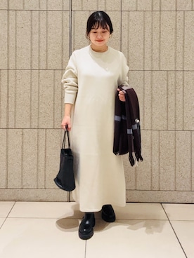 「アイテム（ワンピース/ドレス）」を使った、nakamichiiさん（レディース・150cm）の秋コーディネート