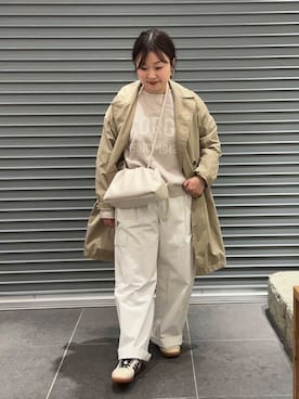 「春のジャケットスタイル」｜「アイテム（アクセサリー）」を使った、nakamichiiさん（レディース・150cm）の冬コーディネート