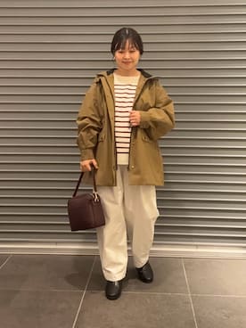 「URBAN RESEARCH DOORS（アーバンリサーチドアーズ）の防風/撥水ドロストフーディ（その他アウター）」を使った、nakamichiiさん（レディース・150cm）の秋コーディネート