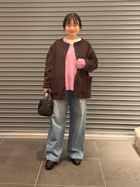 「アイテム（その他アウター、ブラウン系）」を使った、nakamichiiさん（レディース・150cm）の秋コーディネート
