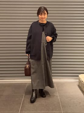 「URBAN RESEARCH DOORS(アーバンリサーチドアーズ)のアイテム(ワンピース)」を使った、nakamichiiさん(レディース・150cm)の秋コーディネート