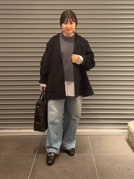 「アイテム（ベスト）」を使った、nakamichiiさん（レディース・150cm）の秋コーディネート