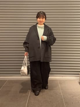 「アイテム（ボストンバッグ）」を使った、nakamichiiさん（レディース・150cm）の秋コーディネート