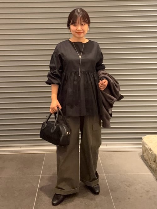 新品　コットンツイル2WAYギャザーブラウス URBAN RESEARCH DOORS ブラウス シャツ コットンツイル2WAY