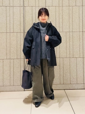 「URBAN RESEARCH DOORS（アーバンリサーチドアーズ）の防風/撥水ドロストフーディ（その他アウター）」を使った、nakamichiiさん（レディース・150cm）の秋コーディネート