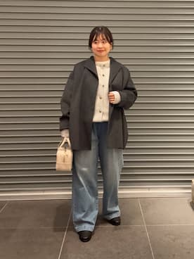 「アイテム（ボストンバッグ）」を使った、nakamichiiさん（レディース・150cm）の秋コーディネート
