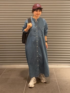 「アイテム（ワンピース/ドレス）」を使った、nakamichiiさん（レディース・150cm）の秋コーディネート