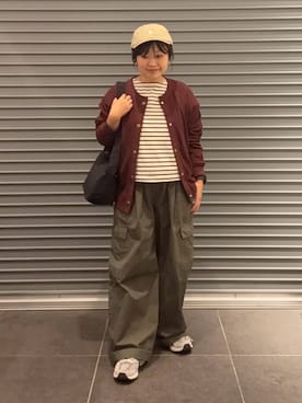 「URBAN RESEARCH DOORS（アーバンリサーチドアーズ）のGYMPHLEX　6PANEL CAP（キャップ）」を使った、nakamichiiさん（レディース・150cm）の秋コーディネート