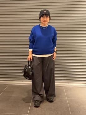 「DANTON（ダントン）のアイテム（帽子）」を使った、nakamichiiさん（レディース・150cm）の秋コーディネート