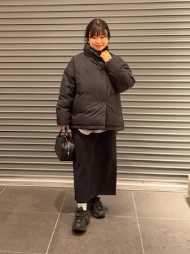 「アイテム（ダウンジャケット/コート）」を使った、nakamichiiさん（レディース・150cm）の秋コーディネート