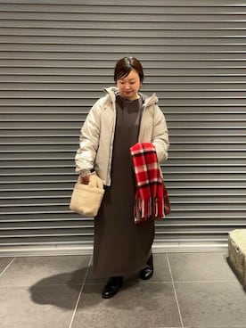 「アイテム（手袋）」を使った、nakamichiiさん（レディース・150cm）の冬コーディネート