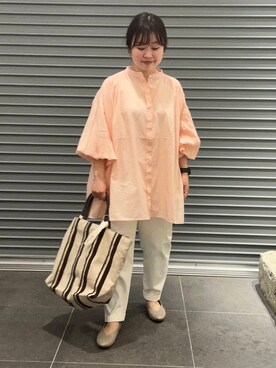 「ブラウスが主役の春コーデ」｜nakamichiiさん（レディース・150cm）の春コーディネート