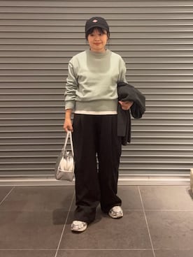 「アイテム（ボストンバッグ）」を使った、nakamichiiさん（レディース・150cm）の秋コーディネート