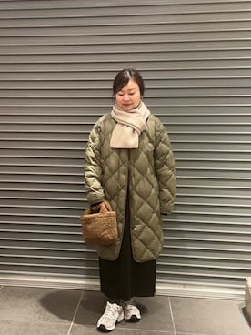 「アイテム（手袋）」を使った、nakamichiiさん（レディース・150cm）の秋コーディネート