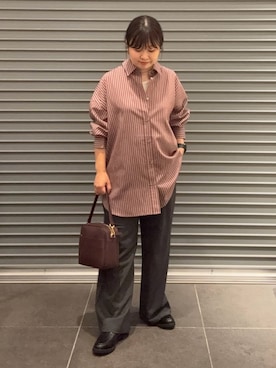 「URBAN RESEARCH DOORS（アーバンリサーチドアーズ）の2WAYスクエアショルダーバッグ（ショルダーバッグ）」を使った、nakamichiiさん（レディース・150cm）の秋コーディネート