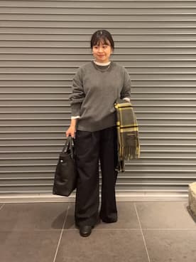 「アイテム（パンツ）」を使った、nakamichiiさん（レディース・150cm）の秋コーディネート