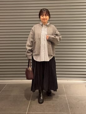 「URBAN RESEARCH DOORS（アーバンリサーチドアーズ）の2WAYスクエアショルダーバッグ（ショルダーバッグ）」を使った、nakamichiiさん（レディース・150cm）の秋コーディネート