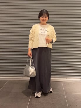 「アイテム（ボストンバッグ）」を使った、nakamichiiさん（レディース・150cm）の秋コーディネート
