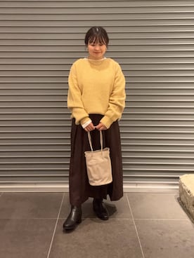 「アイテム（スカート）」を使った、nakamichiiさん（レディース・150cm）の秋コーディネート
